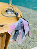 Pink, Green & White Tassels
