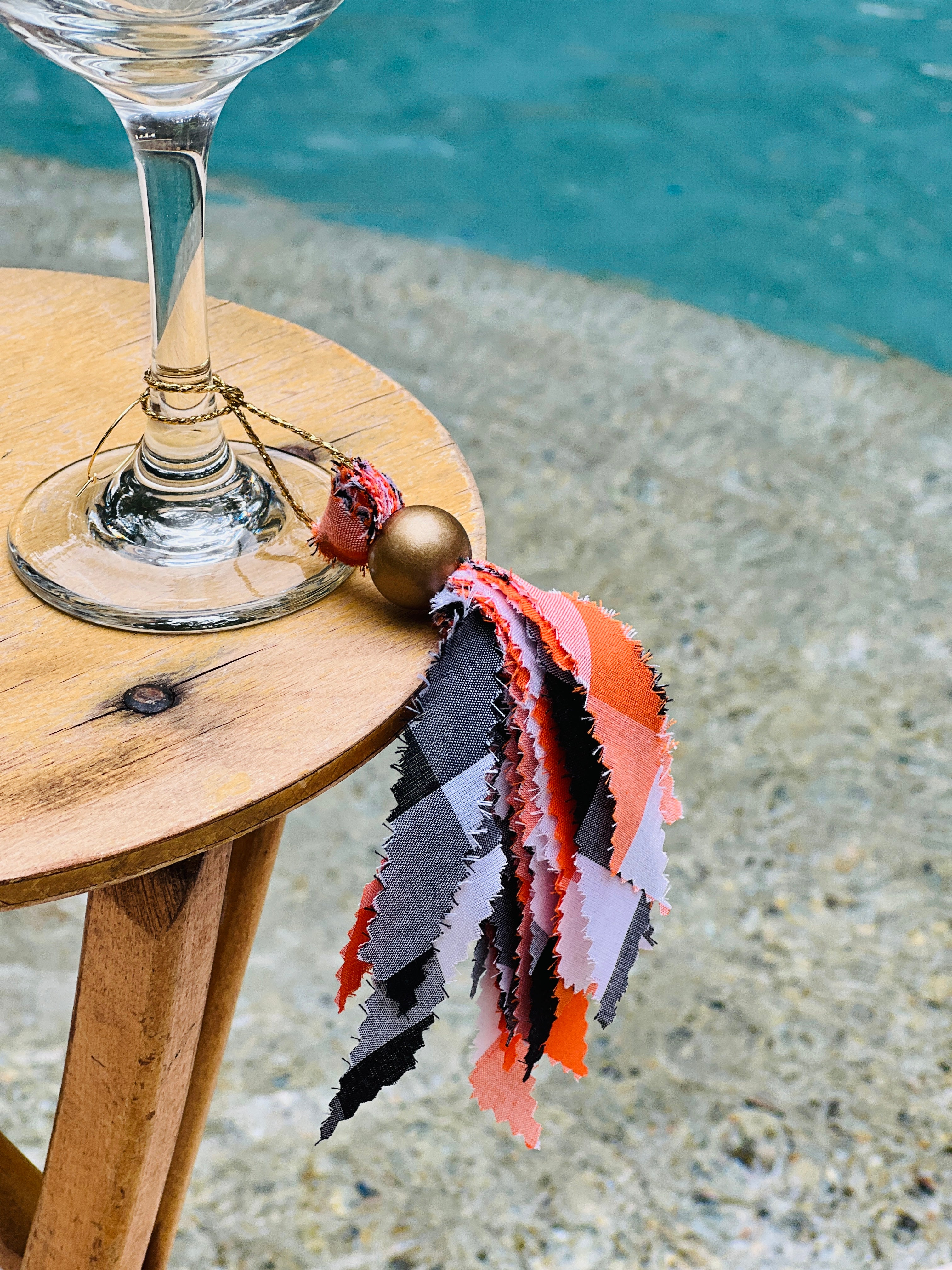 Halloween Tassel-Orange & Black Tassel